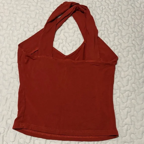 SHEIN Rust Cross-Front Top - Picture 9 of 10